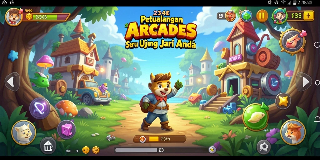 Tampilan gameplay menarik dari 234E yang mengasyikkan.