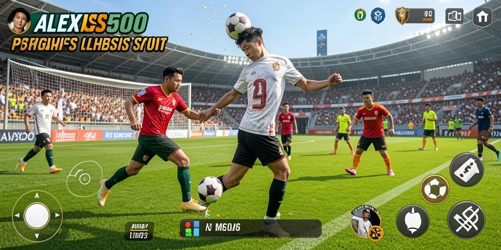 Tangkapan layar ALEXIS500 menampilkan momen seru dari pertandingan olahraga.