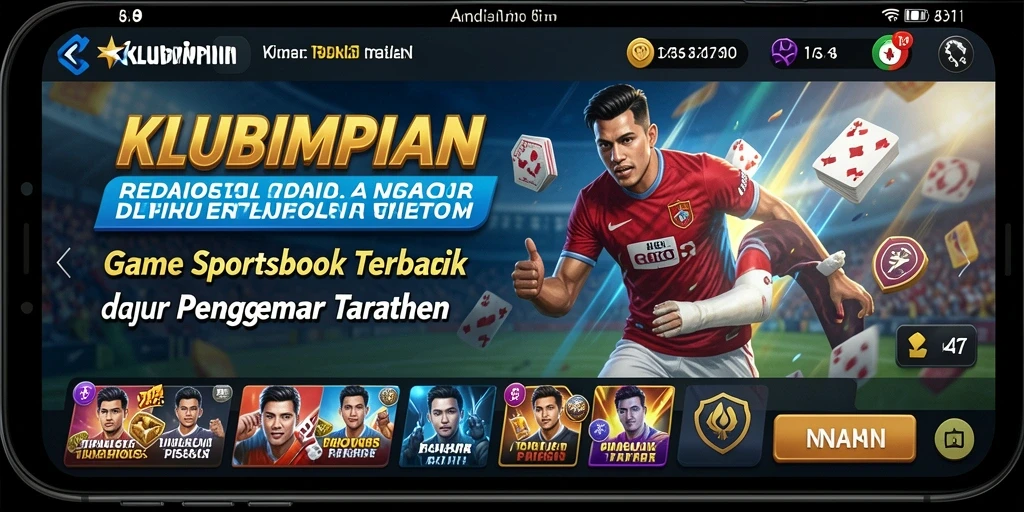 Tampilan screenshot KLUBIMPIAN saat melakukan taruhan olahraga.