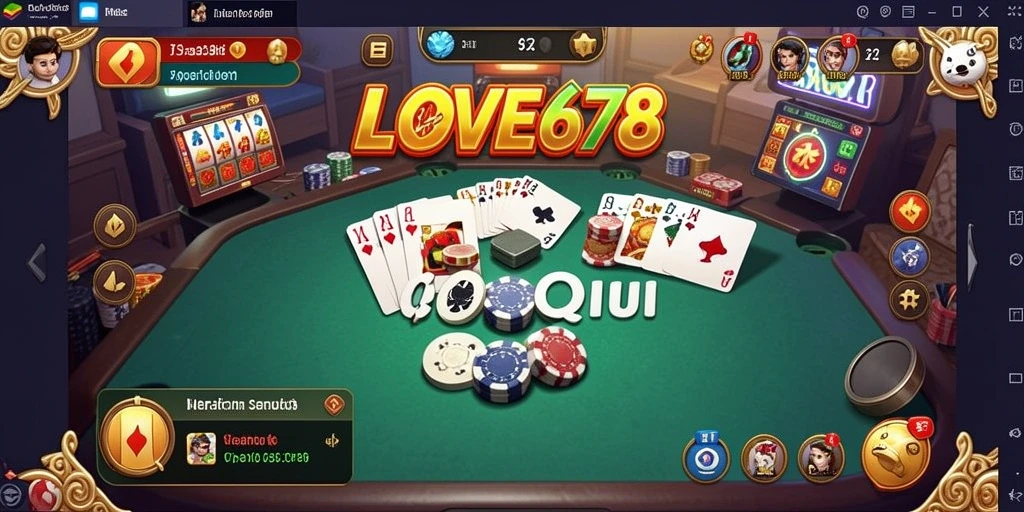 Tampilan seru gameplay LOVE678 di QiuQiu.