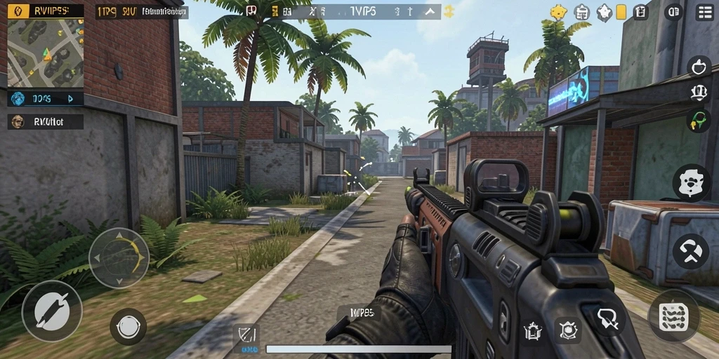 Gameplay seru RVIP5 dengan aksi tembak menembak yang mendebarkan.
