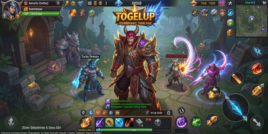 Tampilan screenshot TOGELUP dengan aksi pertempuran yang seru dalam dunia MMORPG.